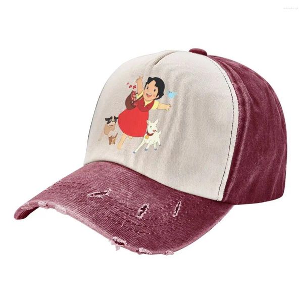 Ballkappen Heidi Das Mädchen von Alps Baseball Ziege Anime Destgiert gewaschener Hut lässige Outdoor -Aktivitäten Fit Snapback Cap