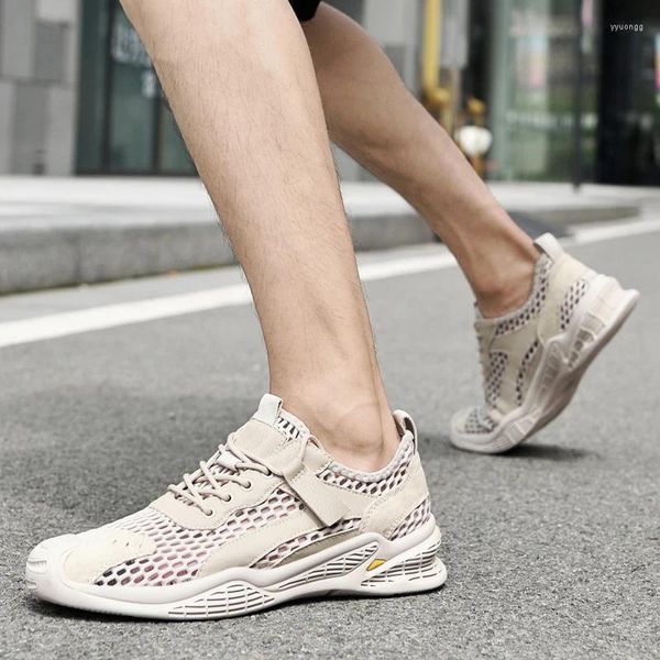 Scarpe casual uomini sneaker mesh estate che corre leggera e traspirante di viaggio per alpinismo a piedi