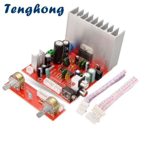 Amplificadores Tenghong TDA7377 Subwoofer amplificador Placa de áudio 38WX3 Amplificador Mini Home AMP 2.1 canal HIFI Amplificador de energia estéreo DIY DIY