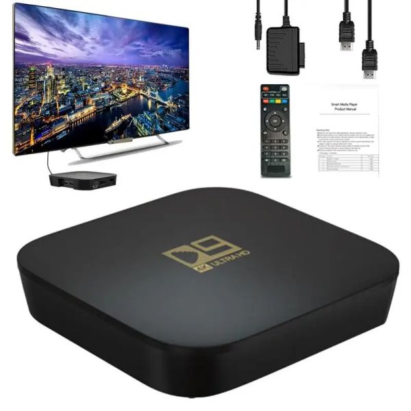 Kutu Yeni Global Versiyon TV Kutusu S 4K Ultra TV 9.0 HDR 8GB WiFi DTS Çok Dili Mavi Diş Akıl