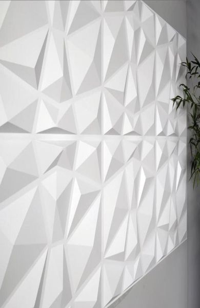 Papel de parede decorativo 3d painéis de parede Design de diamante 12 telhas 32 pés quadrados de fibra vegetal Wallstickers5864415