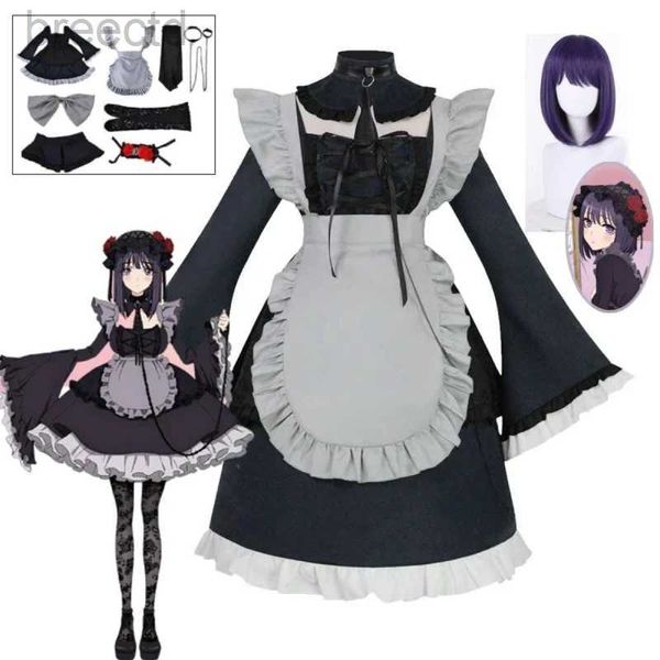 Anime -Kostüme Anime mein Kleid, Liebling Marin Kitagawa Cosplay Kostüm Maid Kleid Halloween Weihnachtskostüm Kitagawa Marin Kuroe Shizuku Set 240411