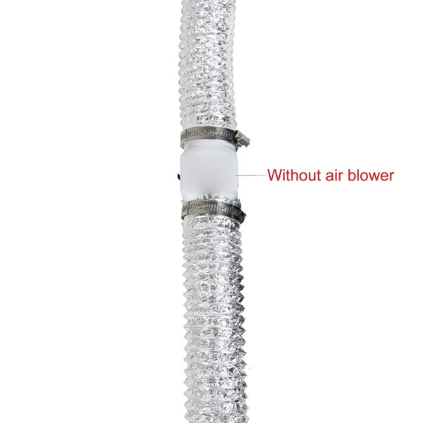 Flexibler Ducting-Schlauchentrockner-Entlüftungsschlauchluftkanal mit 2 Schraubenklemmen Kanalschlauch feuersicher mit hoher Temperaturfest F1FB