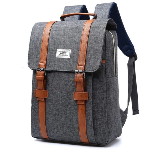 Women Canvas Rucksack Casual Rucksacks Frauen 15 -Zoll -Laptop -Backpacks -Student School -Taschen für Teenager Rucksack Frauen 240328