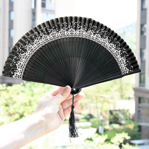 Colore della ventola pieghevole Modifica della bella lavorazione dei prodotti fotografici Vintage Female Dance Hand Fan Hand Hand Hand Hand per artista