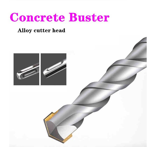 Lichang Max Plus Twist Bit Bit Bits Alloy Metal Ferramentas Profissionais Chaser de parede para Hammer Electric de Impacto de Concreto 40CR 700mm