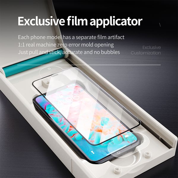 WSKEN Lemdered Glass для iPhone 12 Pro Max, защищающий экрана 12 Mini XS 11 HD Full Cover Film с установкой комплект