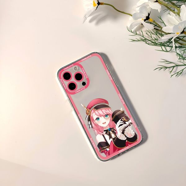 Genshin Impact Charlotte Kirara Kaveh Nilou Alaitham Caixa de telefone para iPhone 11 12 mini 13 14 Pro Max Transparent Shell