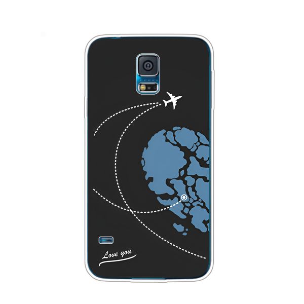 Koffer für Samsung Galaxy S5 Mini Hülle Weiche Silikon TPU -Telefon zurück volles Schutzhülle Capa Coque Shellbeutel