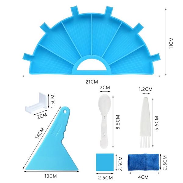 6 Gitterpalette Diamant Malablett Kits große Kapazität Bohrerplatte Malerei Stiftnägelkunst Perlenplatten Kreuzstich -Werkzeuge