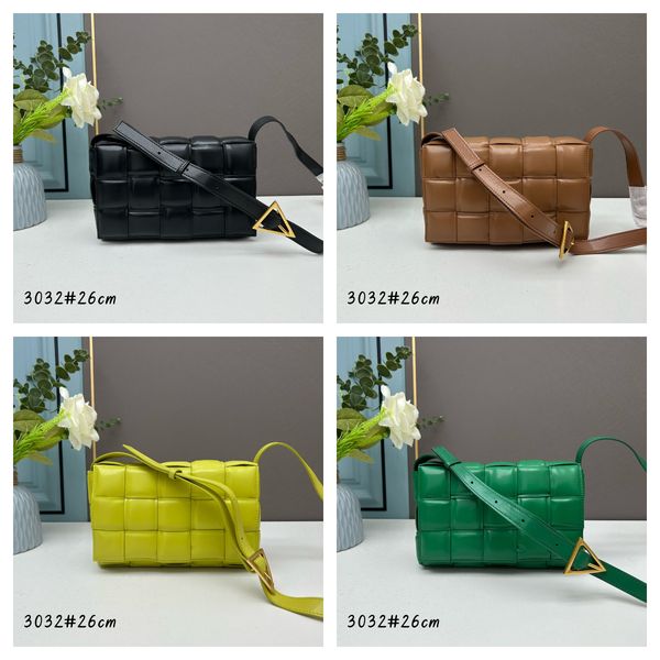 Designer Bolsa Crossbody Bags Crossbody Bolsa de luxo bolsa de ombro liso tricô verde ovelha ovelha de couro genuíno cross-cross cross body designer bolsas para mulheres