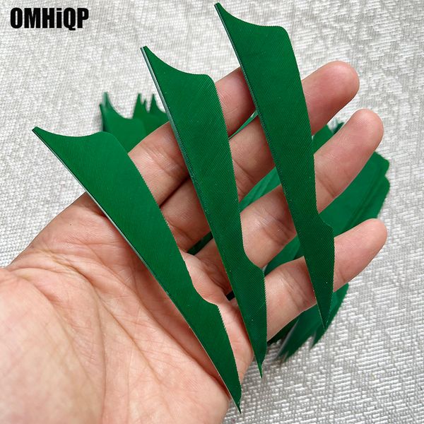 100 pezzi da 4 pollici a destra/ala sinistra verde naturale freccia di tacchino di tacchino parti fai -da -te fiords freccia freccia
