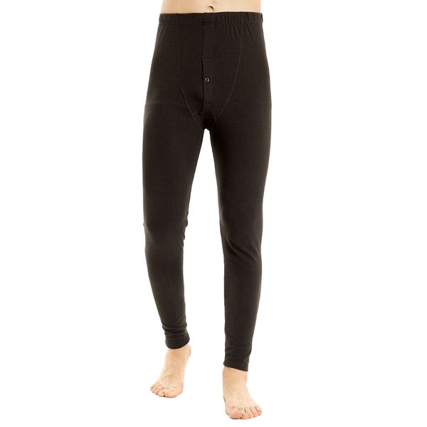 Herren thermische Unterhose Lange thermische Unterwäsche Hosen Männliche Winter warme Leggings für Sport Skiwanderung laufend Fußball