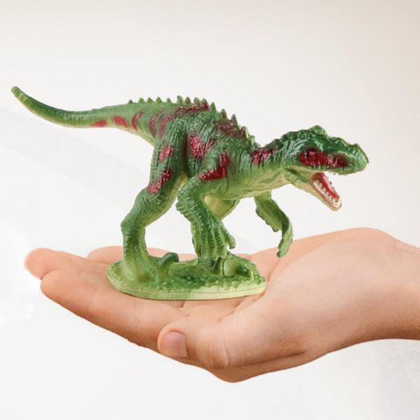 12шт -модель динозавров Toys Tyrannosaurus rex Stegosaurus Velociraptor Pterosaur Миниатюрный фигурный орнамент Пластиковый юрский период анимация