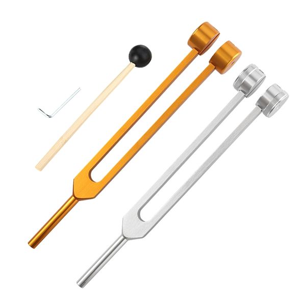 64 Hz Tuning Fork Standard Standard Soludo Strumento di violino Insegnamento Strumento di guarigione medica Alluminio Tuning Fork