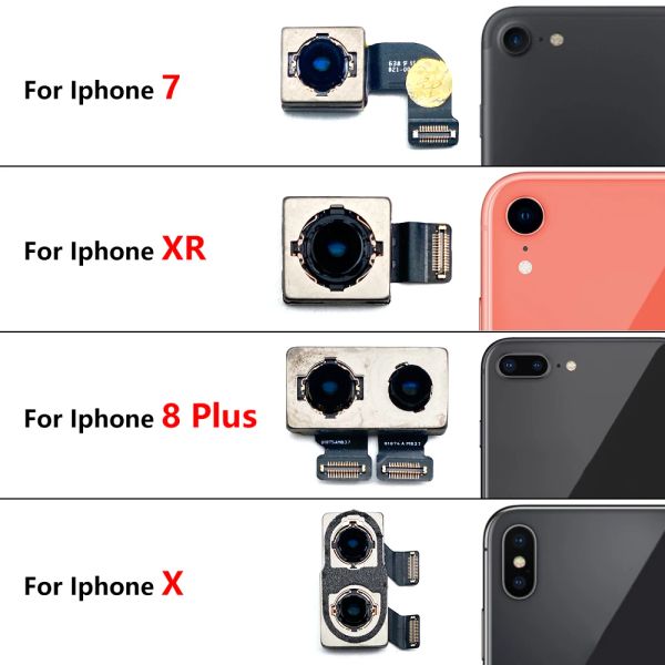 Câmera frontal original flex para iPhone 7 8 Plus x xr xs Max Sensor de proximidade traseira Câmera traseira Flex Cable Phone Repair Peças