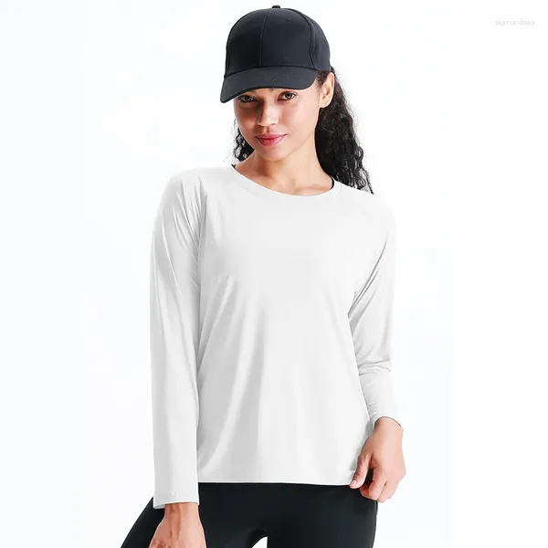 Camicie attive Abbigliamento per femmina che corre il sudore assorbimento di abbigliamento sportivo T-shirt Women Women Accendia