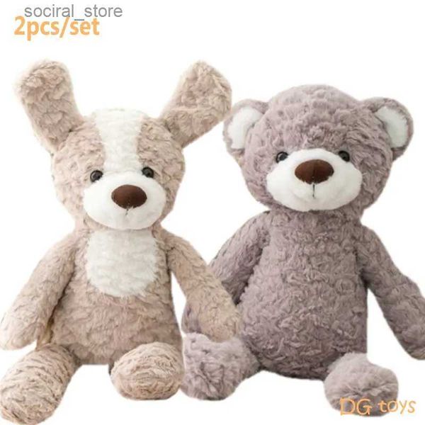 Animali di peluche imbottiti 2 pezzi/set di gambe lunghe di alta qualità animali di peluche cani porta rosa coniglietto grande elefante bambola per bambini per bambini l411