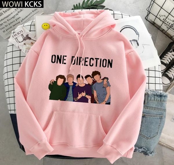 Inverno One Direction Pullover Styles Sweatshirt de capuz de capuz de grandes dimensões Roupos de rua estéticos Friends Hoodies Women2181864