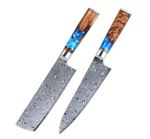 Knife in acciaio inossidabile Kitchen Knife Cleaver Donting Fangzuo Arrivo 2 Nakiri Set giapponesi Knifere Knife Sopravvissuto Copertura Caccia Fis2460036