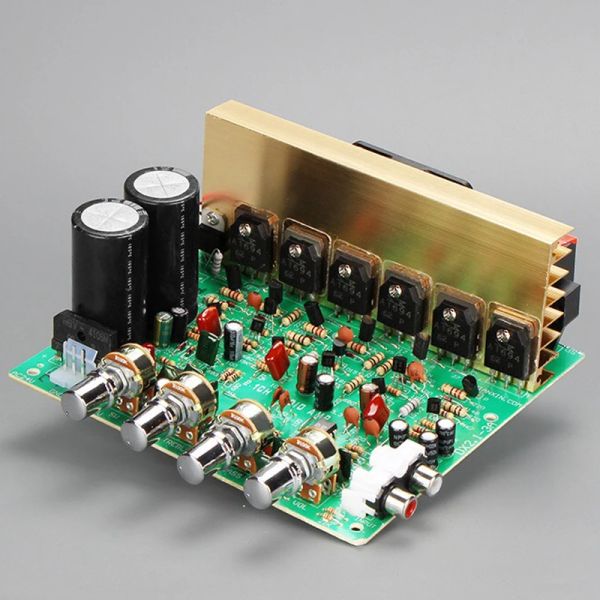 Amplificadores 240W 2,1 canal de amplificador estéreo de áudio para o amplificador de subwoofer de alta potência do tubo Sanken 2*15000UF/40V amp de home theater
