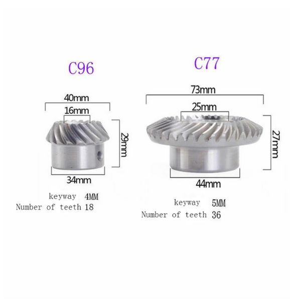 Mahlmaschinenhebegetriebe Turm C77+C96 Spiralhebegetriebe Helical Getriebe Bräusmaschinenverarbeitungszubehör