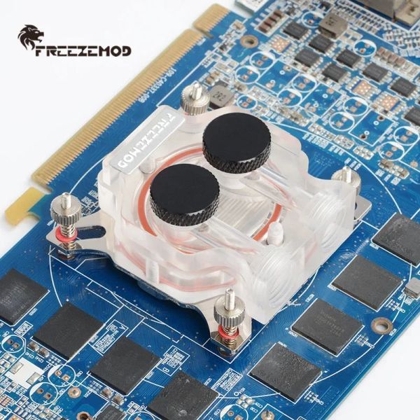 Coperchio di raffreddamento GPU per la scheda video RGB FreezeMod di raffreddamento Adatta per blocco di raffreddamento ad acqua per pitch da 43 mm53 mm.VGATMD