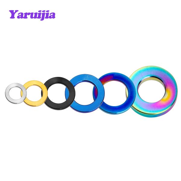 Yaruijia Titanium M4/M5/M6/M7/M8/M10 Titan -Spacer -Waschmaschine für DIN912 Bolzenschraube Fahrrad Motorradteile