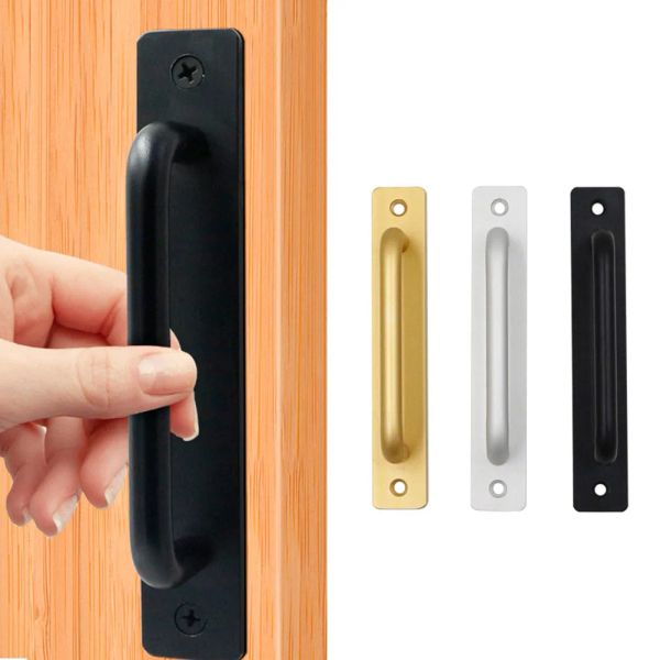 Kapı kolları alüminyum alaşım sürgülü kapı düğmesi balkon yatak odası mutfak kapı çekiyor kapı tuvalet kapı mobilya donanımı