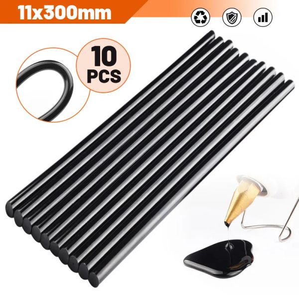 Waffe 10/20/50pcs 11mm*200/300 mm schwarze heiße Schmelze Sticks für Kleberpistole Auto Reparaturwerkzeuge Car Dent Lack ohne Entfernen Handwerkzeug