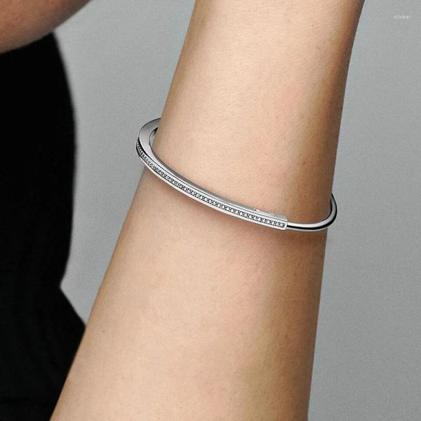 Bangle Classic Bracelet Fashion Charm Sterling Silver Open Fit Fited Jewelry Gift