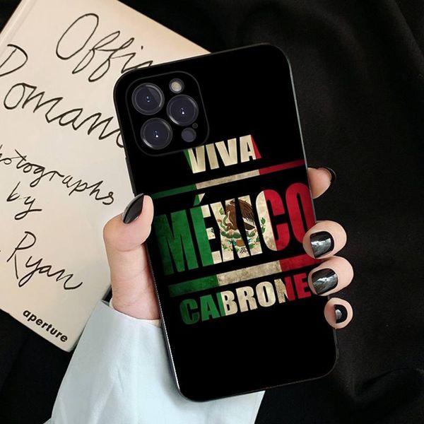 México mexicano bandeira mexicana capa para iPhone 6 7 8 mais 11 12 13 14 Pro Se 2020 Max Mini X XS XR Back Funda Capa