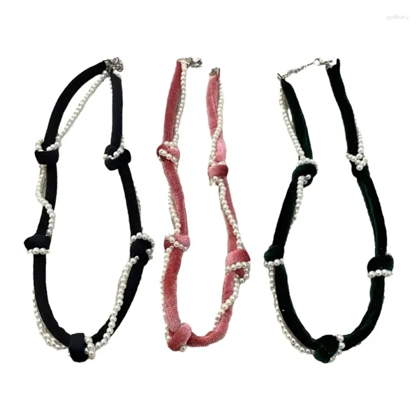 Charma de colar de gargantilha Chaços elegantes Chain de clavícula para qualquer ocasião 634D