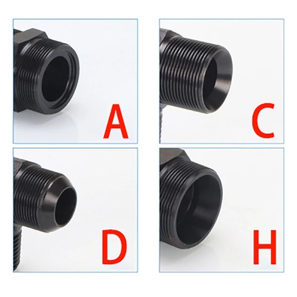 Raccordi idraulici Fila metrica M10 M12 M14 M16 M18 M20 Filetto maschile Dired-Through Ai articolazioni del tubo dell'olio ad alta pressione