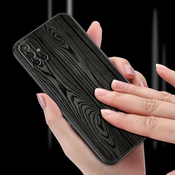Caixa de telefone de madeira esculpida para OnePlus 10 9 8 7t Pro 9r 9rt 8t One Plus Nord 2 CE N10 N100 N200 5G Black Soft Silicone Cobra FundA