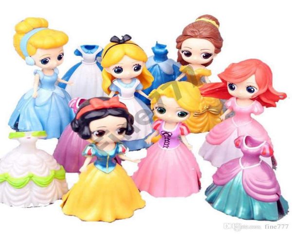 11 см куклы с кормлением бутылочки Американская ПВХ ПВХ Kawaii Детские игрушки аниме -фигуры реалистичные перезартные куклы для детских игрушек девочки L7005902