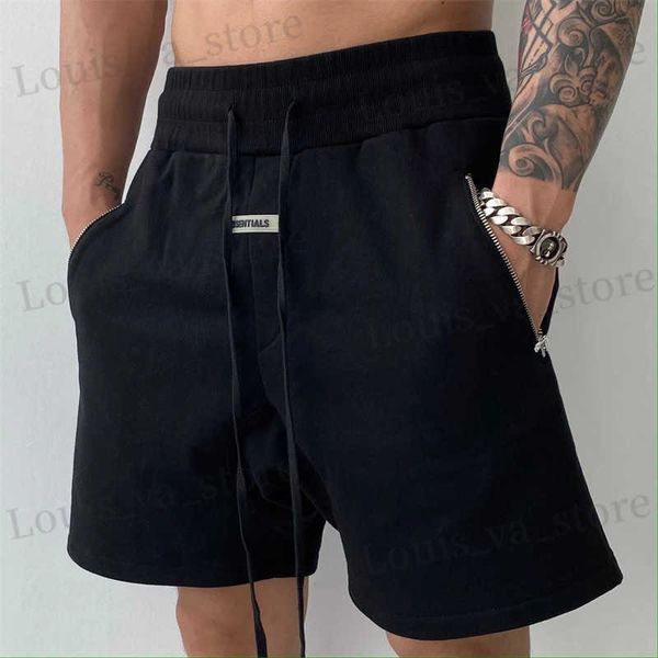 Shorts maschile pantaloncini da uomo High Strt RETRO Casual Fashion Cotton Crush Crush Five Pants New Summer Sports Shorts Shorts T240411