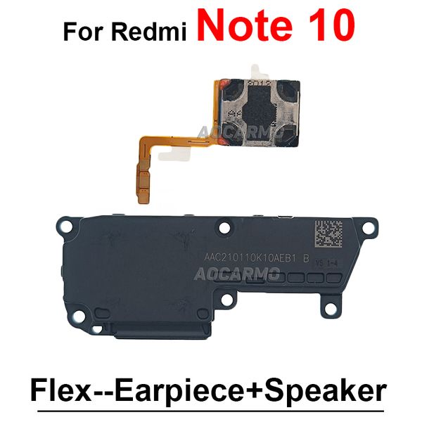 Per redmi 10c Note10 Pro Auropece Ear Speaker e Bottom Buzzer Buzzer Flex Cavo Parti di sostituzione per Redmi Note 10Pro