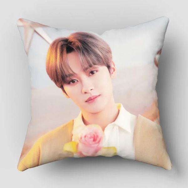 Lee Minho Seo Changbin Seungmin Kpop Band Pillow Case Satin Stoff Kissenbezug Dekorative Kissenabdeckung Hochzeit dekorativ 0414