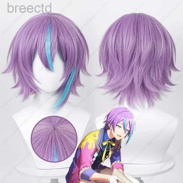 Fantas de anime anime Kamishiro Rui Cosplay Wig 30cm unissex Misture Wigs Cabelos sintéticos resistentes ao calor 240411