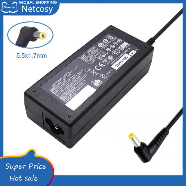 19V 3.42A 65W 5.5x1.7mm AC Adaptör Dizüstü Bilgisayar Şarj Cihazı Acer E15 E5 E5-575 E5-521 R3-471 V5 V3 R7 M5 S3 E1 ES1 ES1-511 ES1-531