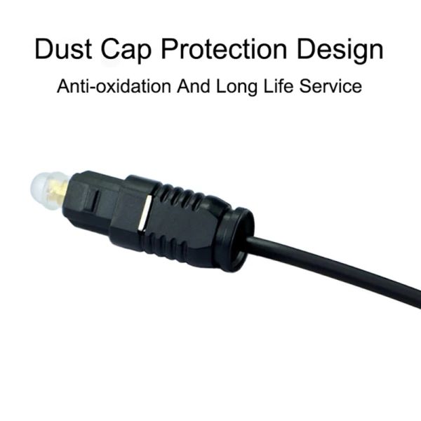 Cavo ottico da 3,5 mm Digital Toslink a 3,5 mm Connettore oro oro Adattatore audio ottico Adattatore di cavi ottico 1M/1,5 m/2m/3m/5m