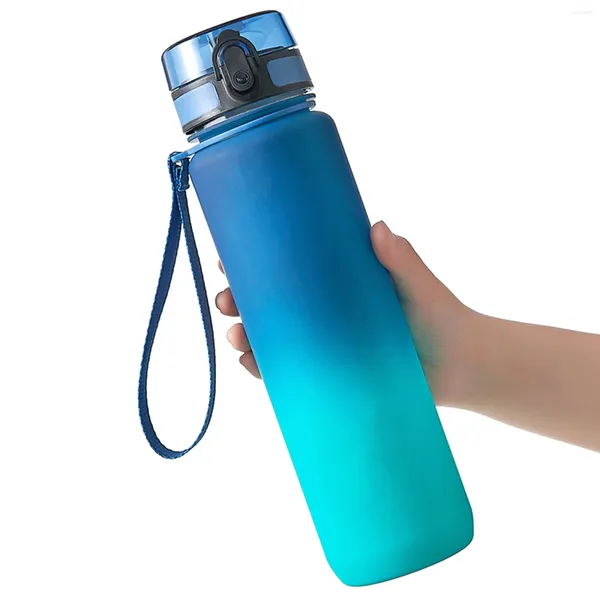 Garrafas de água 500ml/650ml/1000ml Anti-Fall Garrafa portátil portátil de grande capacidade para beber para churrasco ao ar livre