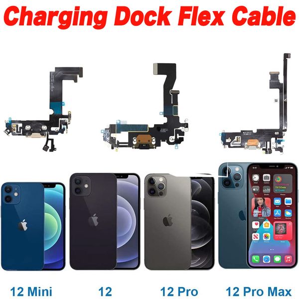 Зарядный порт гибкий кабель для iPhone 12 12Mini Pro Max USB -зарядное устройство микрофон и замена сигнальной антенны