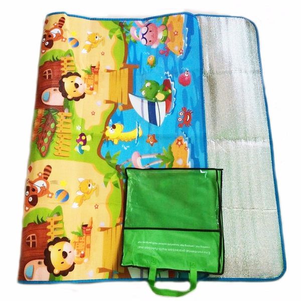 Baby Play Mat 180x120x0,3 cm bambini che strisciano giocattoli per moquette per la palestra per gioco da gioco per bambini pavimento morbido interno all'aperto