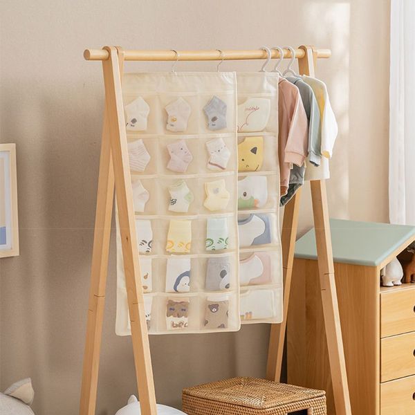 BABY Hanging Organisatoren, Caddy -Bett -Aufbewahrungstasche 18 Taschen Baby Kindergarten Krippe Hängende Kleiderschrank für Windeln Spielzeugkleidung