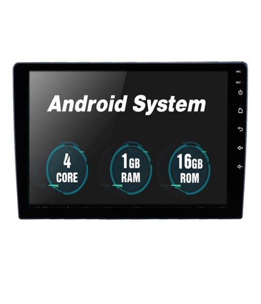 Car Video 9 Zoll Android 10 Auto Head Unit GPS Navigation LCD 5 Punkt Kapazität für universelle Stereo -Radio -OEM -Service8422155