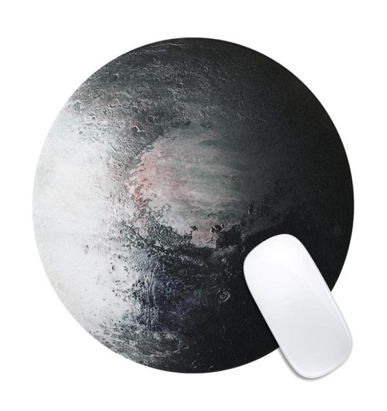 Astro Series Round Pluto Patterm Patch Mouse Pads Office Home Descessesult