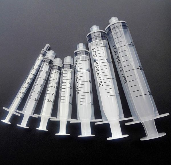 1ml, 3ml, 5ml, 10ml, 20ml, 30ml Sampler injetor Industry s com agulhas de ponta contundente 14g ~ 27g, sem esterilização1309949