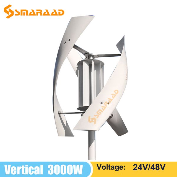 Eixo vertical de 3kW Maglev Turbina eólica Free Energy Windmill Lower Speed in Stock